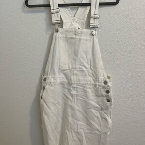 VICI collection White Denim Overall Dress